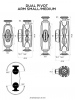 Małe ramię 51mm z dwoma przegubami Quad Lock® 360